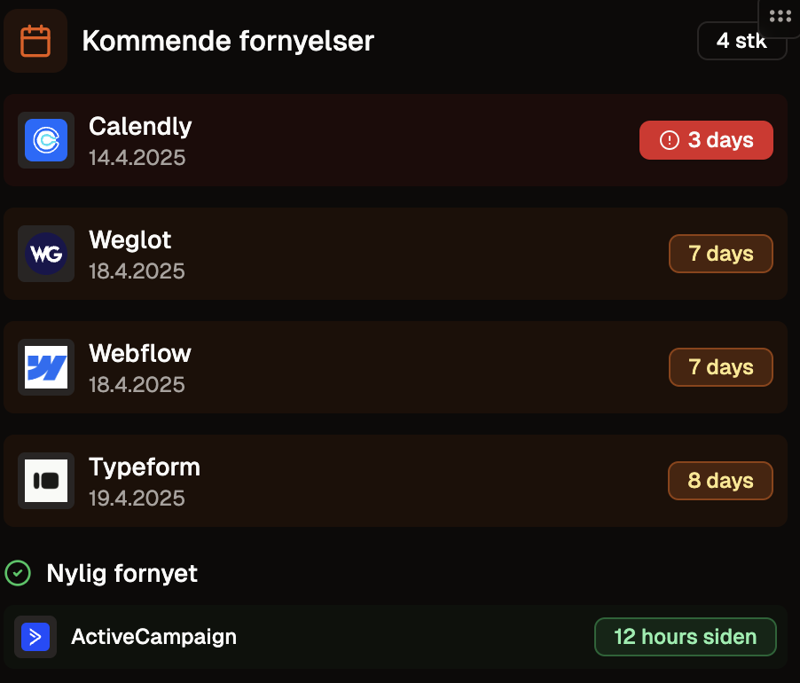 fornyelser